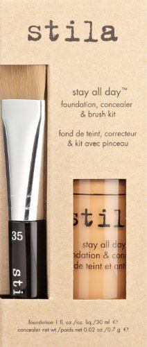 Stila Stay All Day Foundation Concealer Brush Kit Dark 11