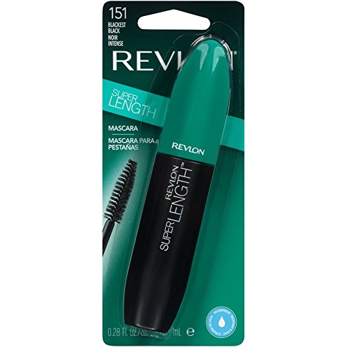 Revlon Volume + Length Magnified Mascara, Blackest Black Waterproof, 0.28 fl oz