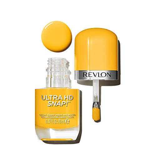 REVLON Ultra HD Snap Nail Color, Natural Rich Glossy Polish, 100% Vegan Formula, No Base or Top Coat Needed, 010 Marigold Maven, 0.27 fl oz