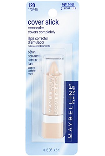 Maybelline New York Cover Stick Concealer, Light Beige, 0.16 Ounce