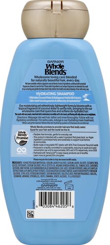 Garnier Whole Blends Shampoo with Coconut Water & Vanilla Milk Extracts, 12.5 fl. oz.