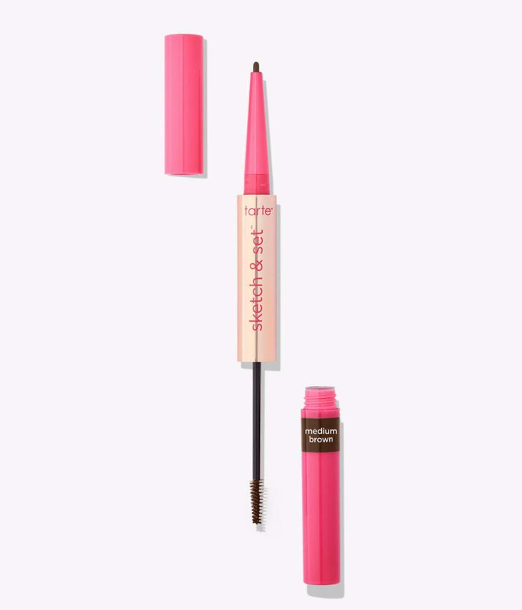tarte Travel Size Big Ego Sketch & Set Brow Pencil & Tinted Gel - Medium Brown