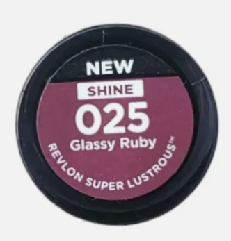 Revlon Super Lustrous Glass Shine Moisturizing Lipstick 025 Glassy Ruby 0.15 Oz