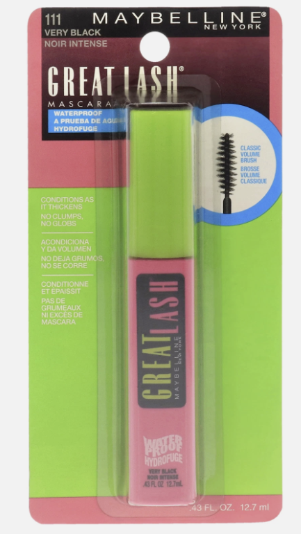 Maybelline Great Lash Waterproof Mascara 111 Very Black