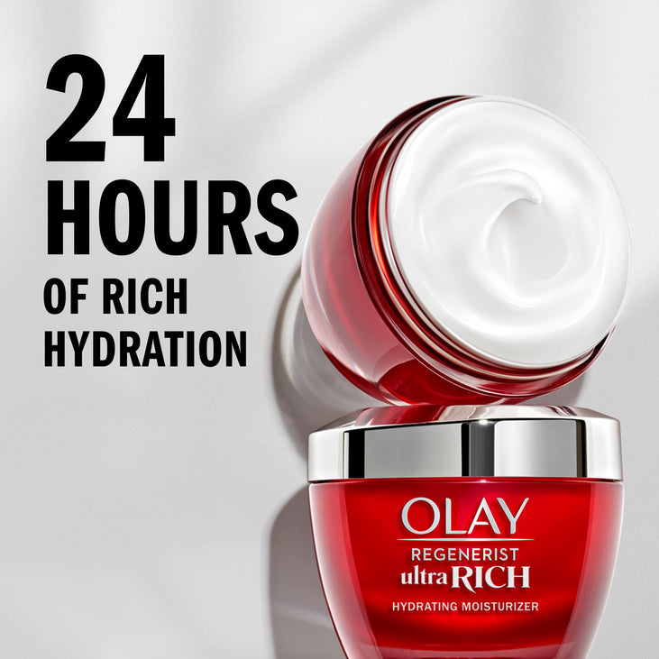 Olay Regenerist Ultra Rich Face Moisturizer, Everyday Care for All Skin Types, 1.7 oz