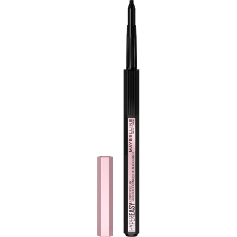 Maybelline Eyestudio Hyper Easy No Slip Pencil Eyeliner Makeup, Black, 0.021 oz.