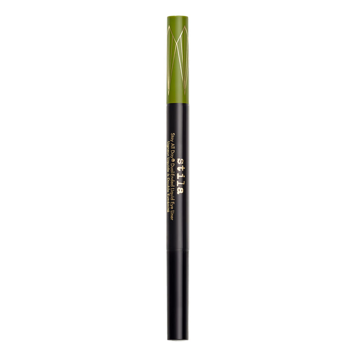 Stila Stay All Day Dual Eye Liner 0.33oz Intense Black / Mojito New With Box