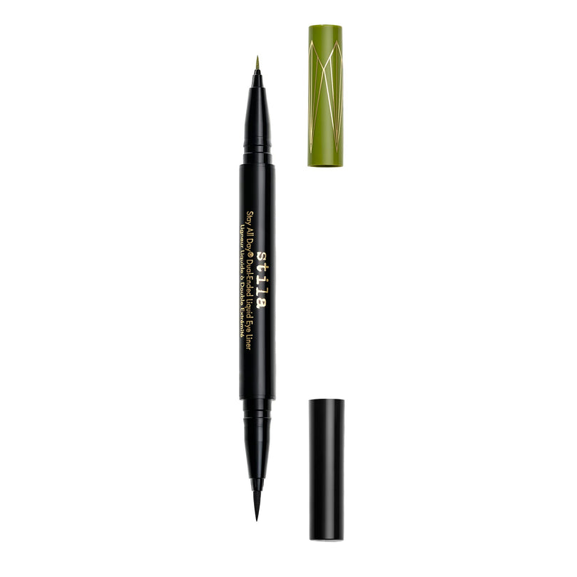 Stila Stay All Day Dual Eye Liner 0.33oz Intense Black / Mojito New With Box