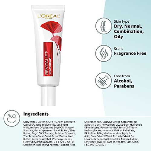 Loreal Paris Revitalift Cicacream Anti-Wrinkle + Skin Barrier Repair - 1.7 fl oz.