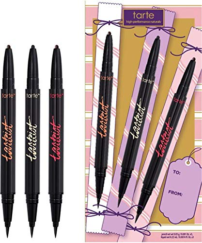 Tarte Eyeliner Party Trio Eyeliner Set of 3 Black Brown & Burgundy Waterproof