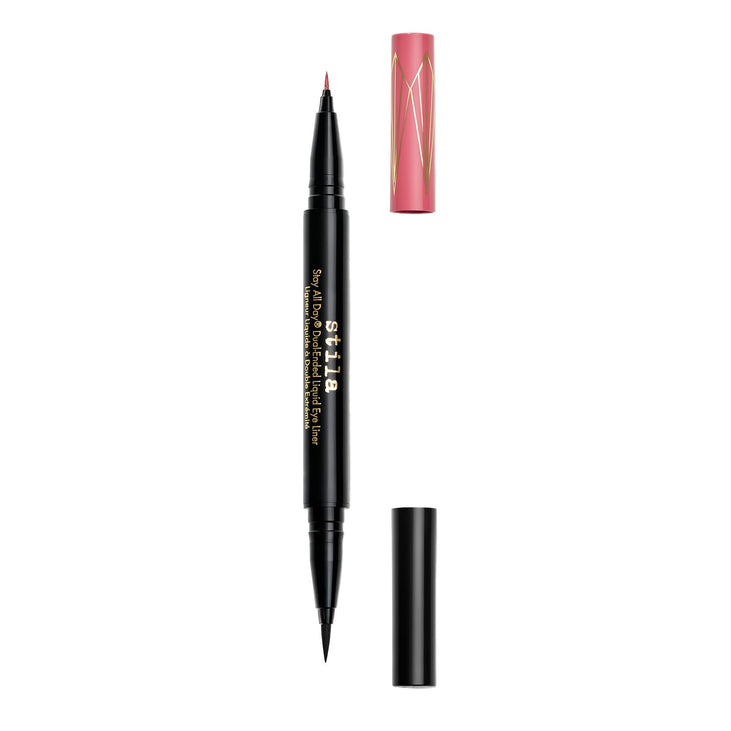 Stila Stay All Day Dual Ended Liquid Eye Liner Original & Micro Tip Intense Black & Rum Punch