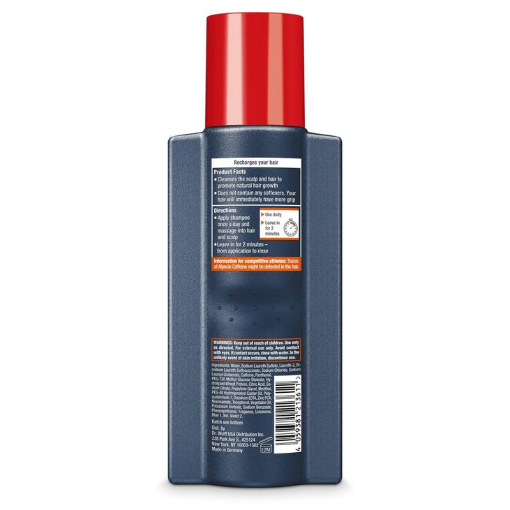Alpecin C1 Caffeine Shampoo, 8.45 fl oz, Cleanses the Scalp to Promote Natural Hair Growth, Leaves Hair Feeling Thicker and Stronger