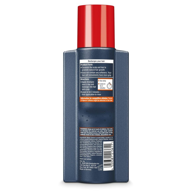 Alpecin C1 Caffeine Shampoo, 8.45 fl oz, Cleanses the Scalp to Promote Natural Hair Growth, Leaves Hair Feeling Thicker and Stronger