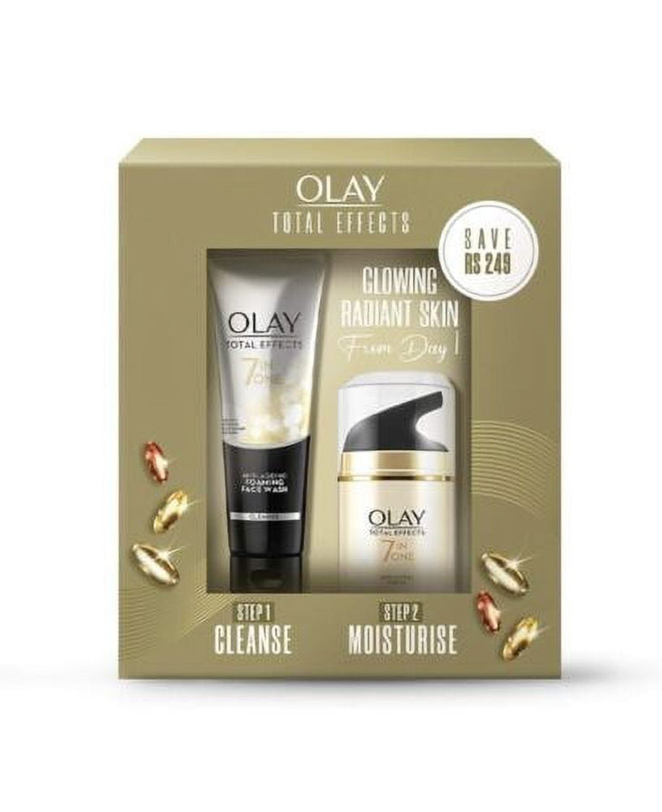 Olay Total Effects Set Day Cream Foaming Cleanser Fresh