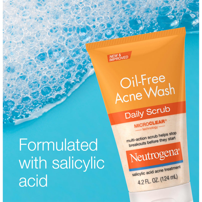 Neutrogena Oil Free Acne Face Scrub 4.2 fl. oz (2 Pack)