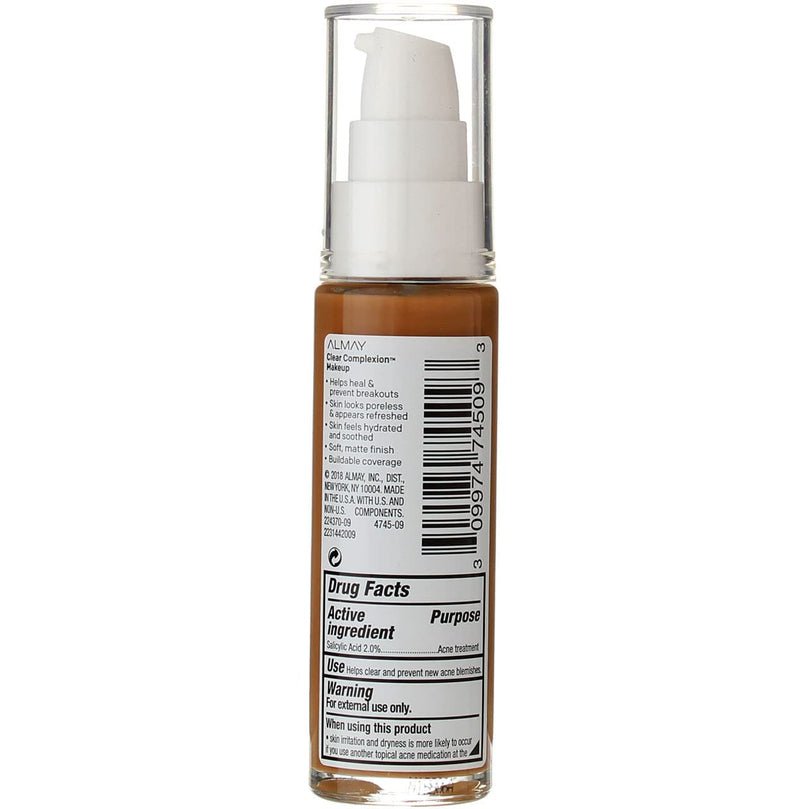 Almay Clear Complexion Makeup, Hypoallergenic, Cruelty Free, Fragrance Free,
