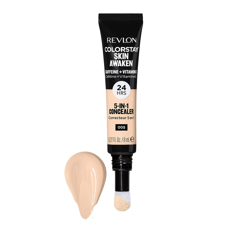 Revlon ColorStay Skin Awaken Cream Concealer Makeup, Longwear, 005 Fair, 0.27 fl oz