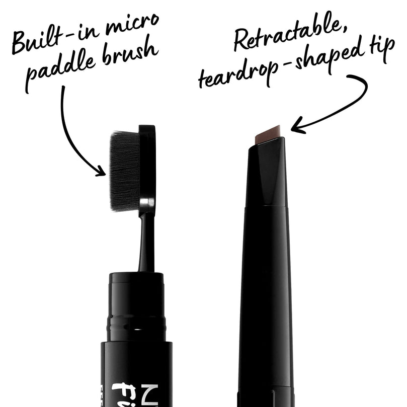 NYX PROFESSIONAL MAKEUP Fill & Fluff Eyebrow Pomade Pencil, Chocolate