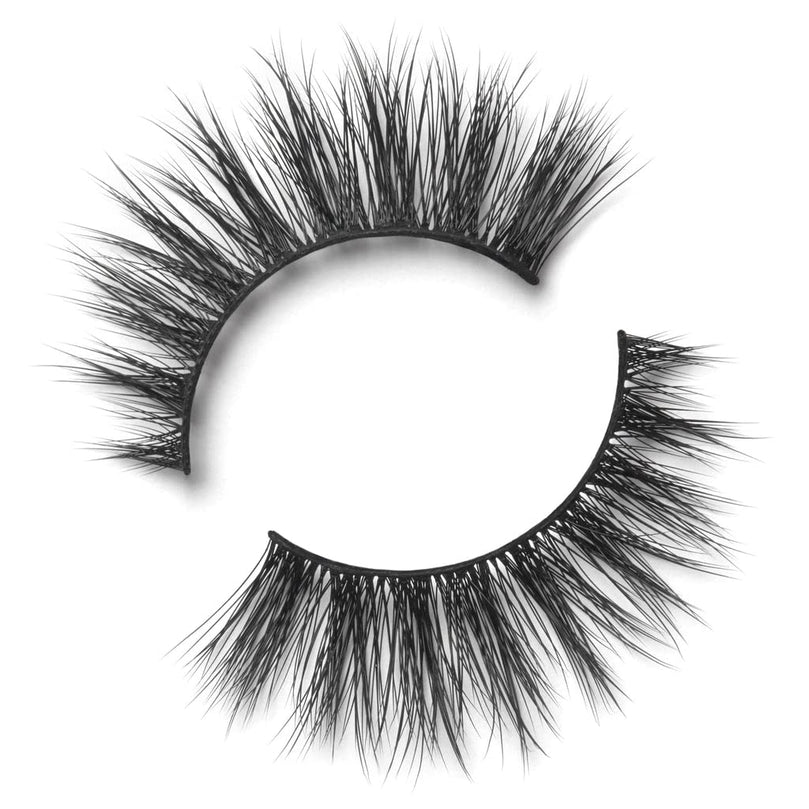 Lilly Lashes Premium Synthetic Lashes Chicago, Fake Eyelashes Natural Look, Flare Wispy Lash, False Lashes, Vegan Strip Lash, Reusable Up to 10 Wears, 15mm