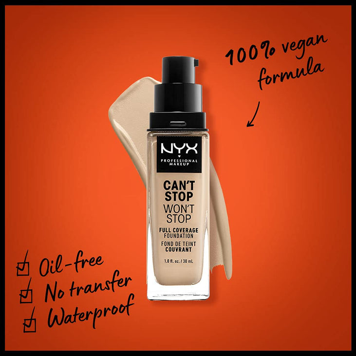 NYX PROFESSIONAL MAKEUP Can't Stop Won't Stop Foundation - Nude
