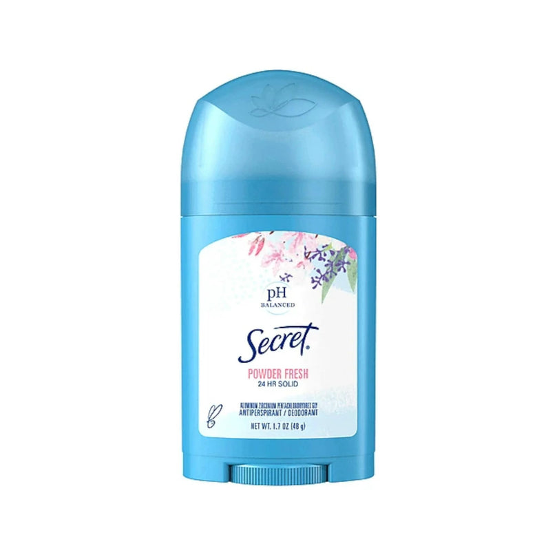 Secret Solid Antiperspirant and Deodorant Shower, Powder Fresh, 1.7 oz