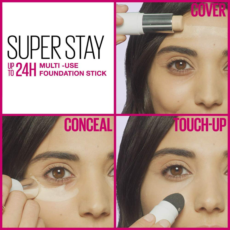 Maybelline Super Stay Foundation Stick For Normal to Oily Skin, Deep Bronze