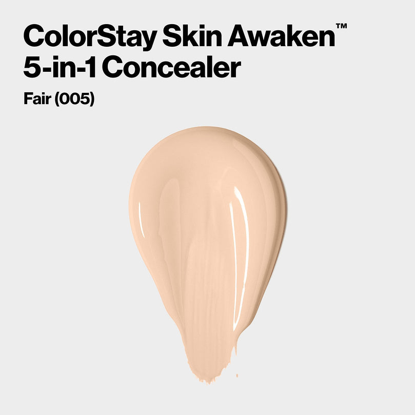 Revlon ColorStay Skin Awaken Cream Concealer Makeup, Longwear, 005 Fair, 0.27 fl oz