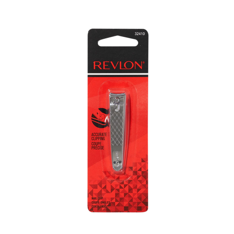 Revlon Accurate Clipping Stainless Steel Fingernail Clipper, Silver