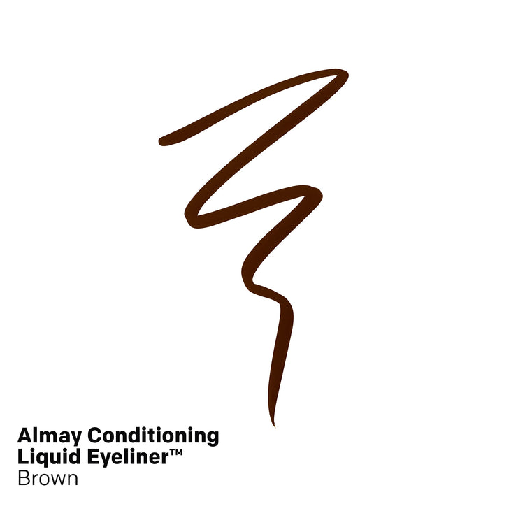 Almay Conditioning Liquid Matte Eyeliner Pen, Waterproof, 20 Brown