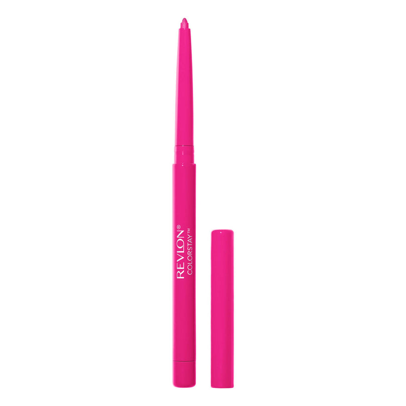 Revlon Lip Liner, Colorstay Face Makeup with Built-in-Sharpener, Longwear Rich Lip Colors, Smooth Application, 677 Fuchsia