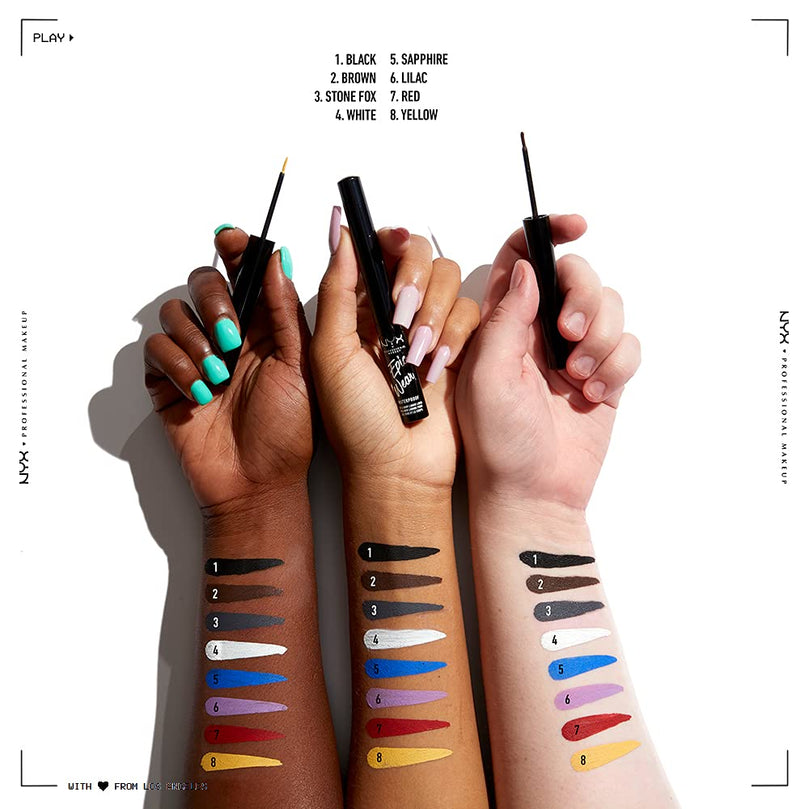 NYX PROFESSIONAL MAKEUP Epic Wear Liquid Liner, Long-Lasting Waterproof Eyeliner - Stone Fox