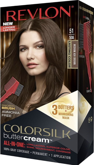 Revlon Luxurious Colorsilk Buttercream, Medium Ash Brown
