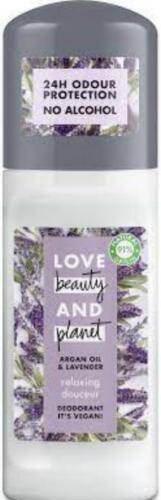 Love Beauty & Planet Relaxing Argan Oil & Lavender Roll On Deodorant 50 ml