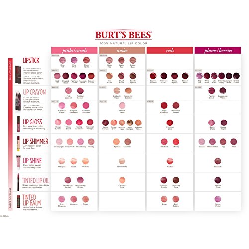 Burt's Bees 100% Natural Moisturizing Lipstick, Brimming Berry - 1 Tube