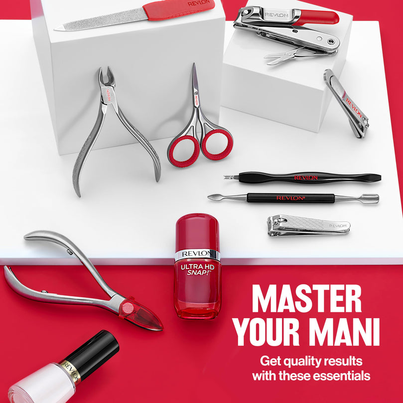 Revlon All in One Stainless Steel Fingernail Clipper, Silver, 1 Count