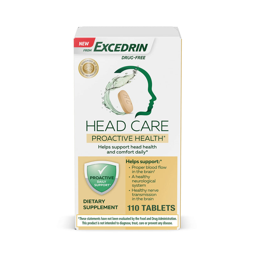 Head Care Proactive Health Dietary Supplement to Support Head Health and Comfort Daily - 60 Count