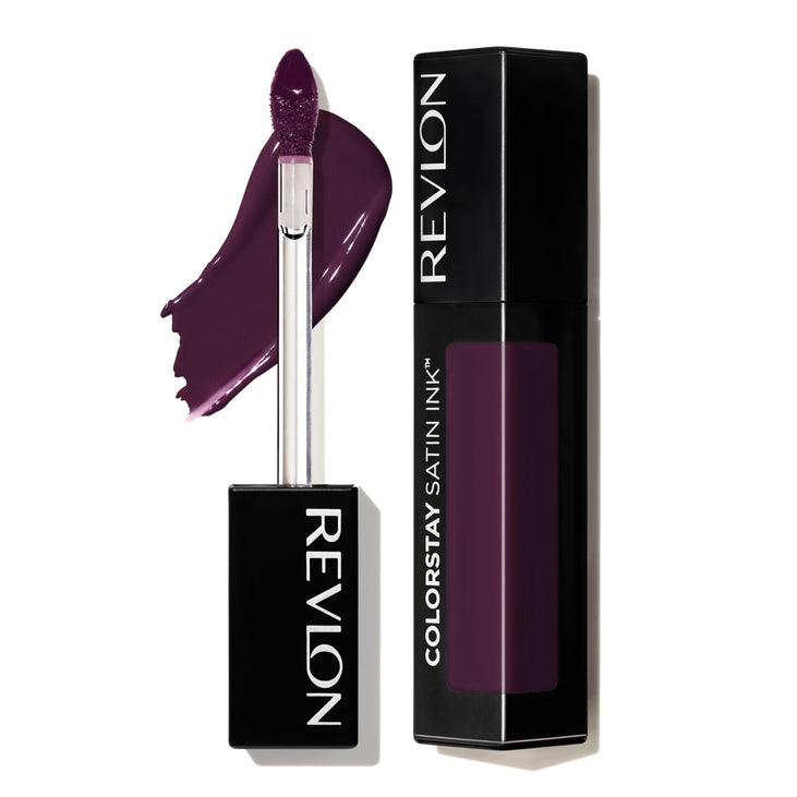 Revlon ColorStay Satin Ink Crown Jewels Long Lasting Lipstick with Vitamin E, 036 Royal Amethyst