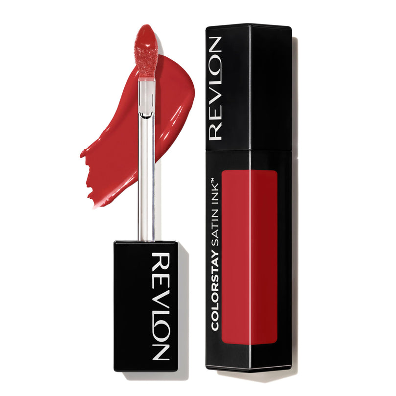 Revlon ColorStay Satin Ink Long Lasting Lipstick with Vitamin E, 018 Fired Up