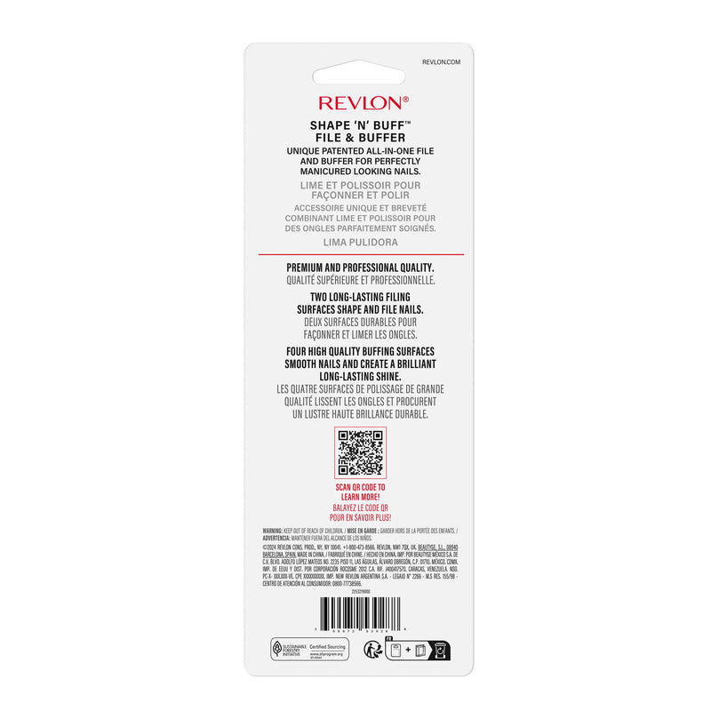 Revlon Shape 'N' Buff Nail Buffer Block (6 Pack)