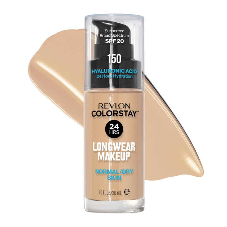 Revlon ColorStay Liquid Foundation Face Makeup for Normal & Dry Skin - 150 Buff 1 Fl Oz