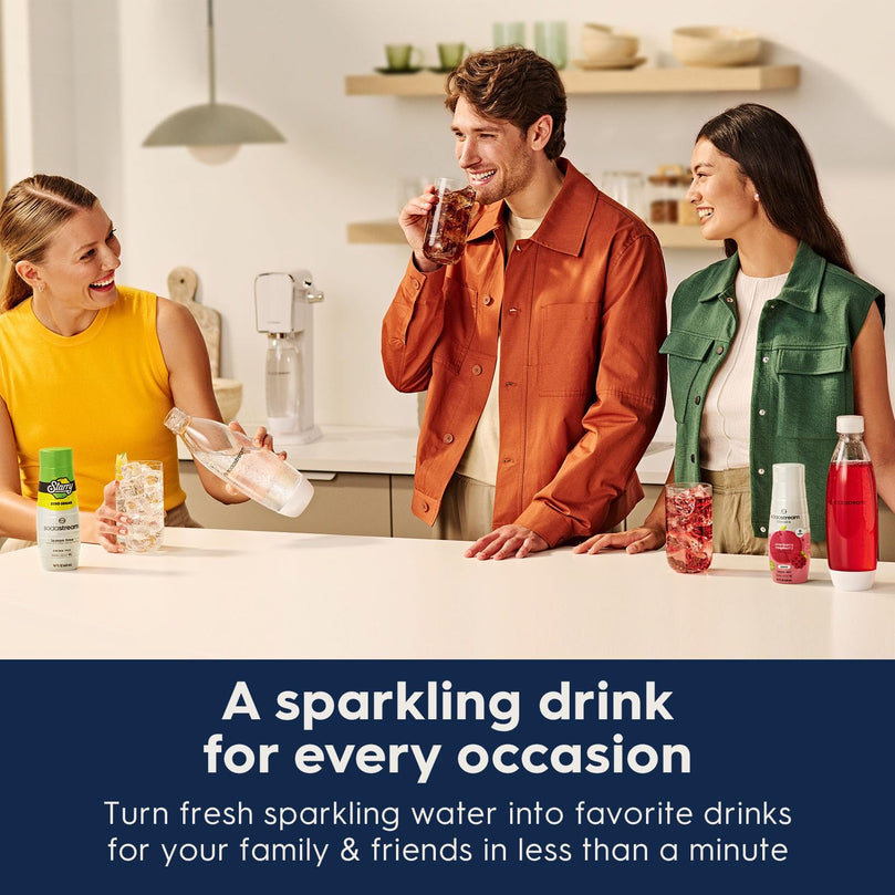 SodaStream Art Sparkling Water Maker (Misty Blue) with CO2 and Dishwasher Safe Bottle