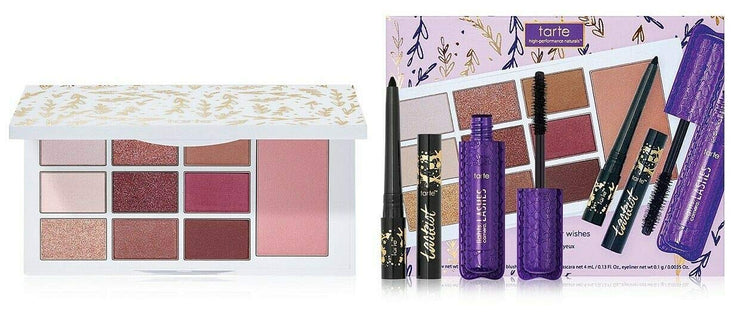 Tarte Warm Winter Wishes Set Palette, Tartiest Gel Liner, Lights Camera Lashes