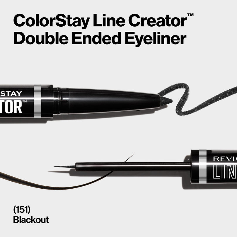 Revlon ColorStay Line Creator Waterproof Eyeliner Pencil, 151 Blackout