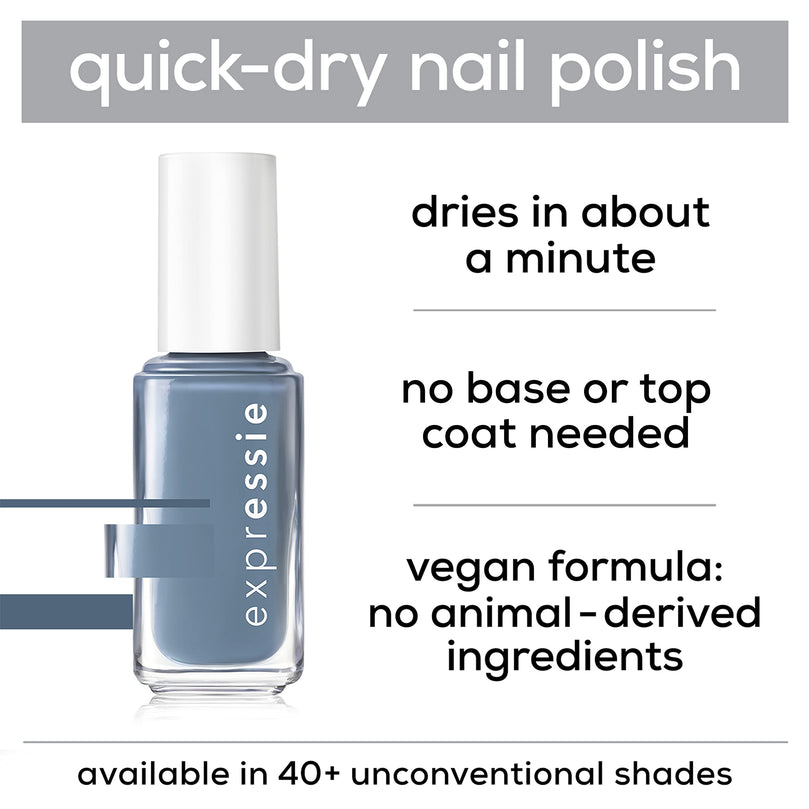 essie Expressie Quick Dry 8 Free Vegan Nail Polish, Green Yellow, 0.33 fl oz Bottle