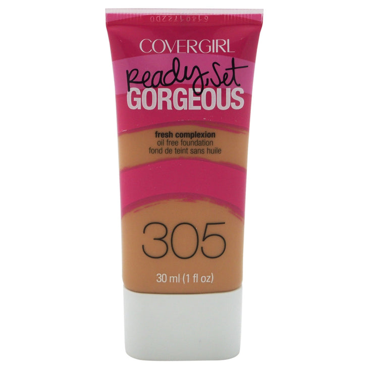 COVERGIRL Ready Set Gorgeous Foundation Golden Tan 305, 1 oz (packaging may vary)