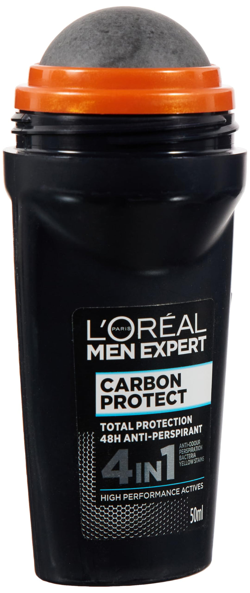 L'Oreal Paris Men Expert Carbon Protect 48 Hour Roll-On, Multi-color, Fresh, 1.69 Oz