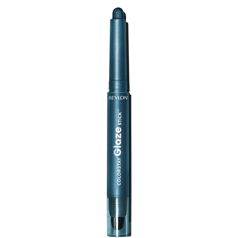 REVLON ColorStay Glaze Stick Eye Shadowliner, Longlasting Shimmer Cream Shadow and Liner Makeup in Blue, 875 Sapphire, 0.037 oz