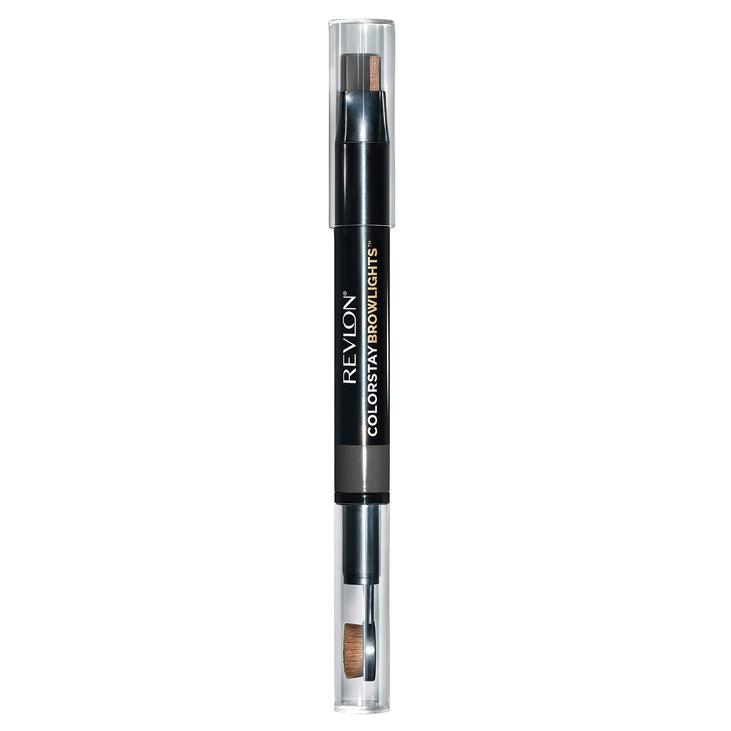 Revlon Colorstay Browlights Pencil, Eyebrow Pencil & Brow Highlighter, 0.55 Lb, Soft Black