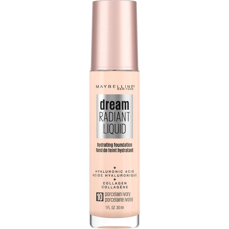Maybelline Dream Radiant Liquid Hydrating Foundation - 10 Porcelain Ivory