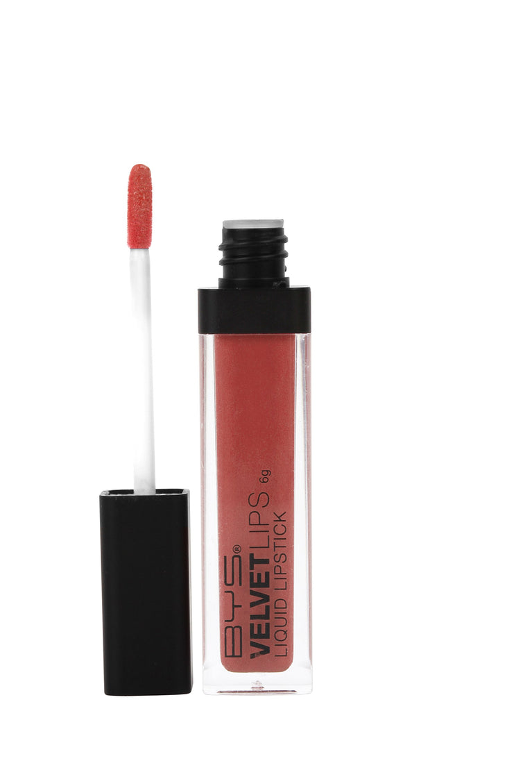 BYS Velvet Lips Liquid Lipstick Wine Burgundy Red